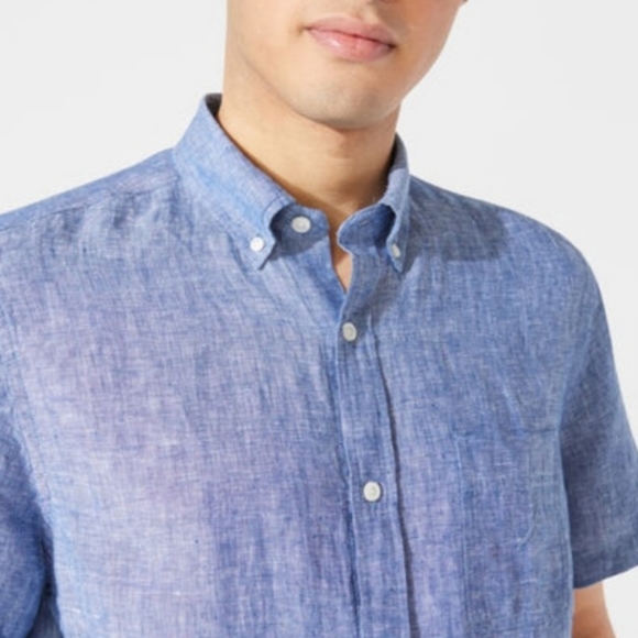 Nautica Linen Short Sleeve Shirt - Picture 1 of 10